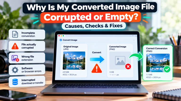 Why Is My Converted Image File Corrupted or Empty?