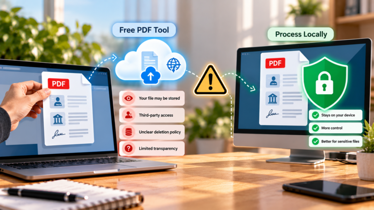 Should You Upload Sensitive Documents to a Free PDF Tool?