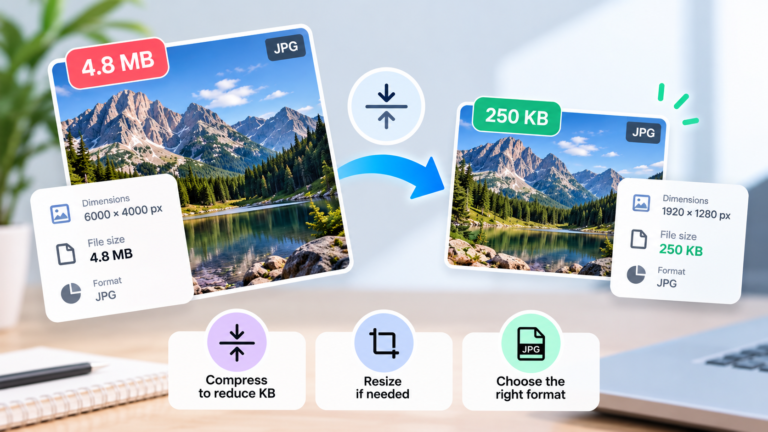 How to Make an Image Smaller in KB, Not Just Pixels